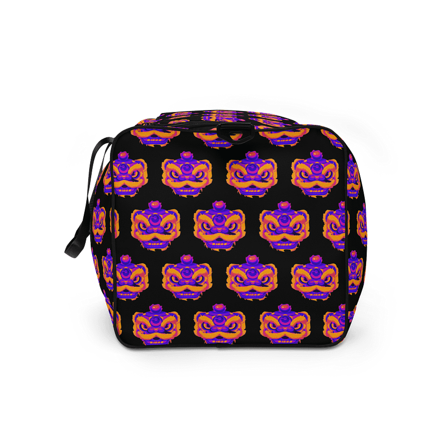 Dragon Dance Mask Mosaic Duffle Bag - Black product image (9)