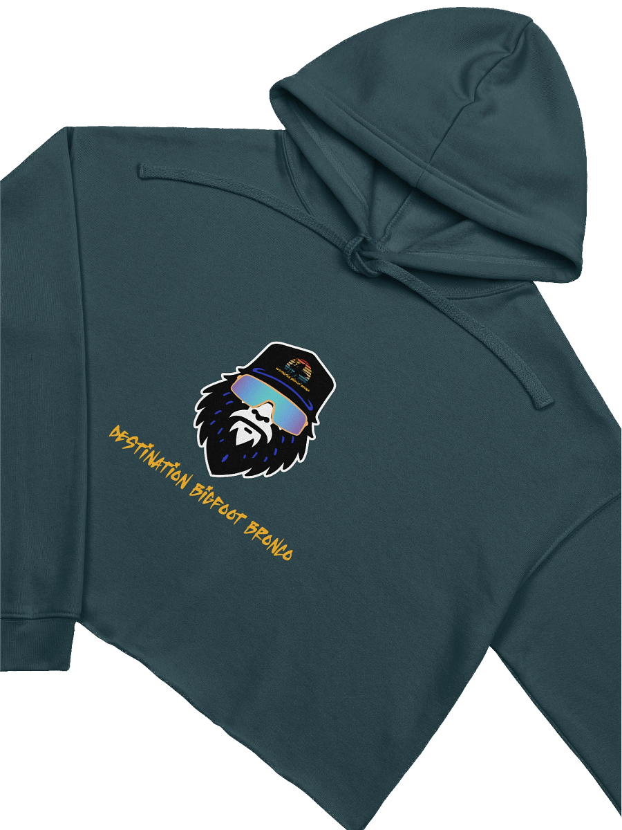 Destination Bigfoot Bronco Bigfoot Logo Bella+Canvas Fleece Women's Crop Hoodie (Multiple Colors Available) product image (3)