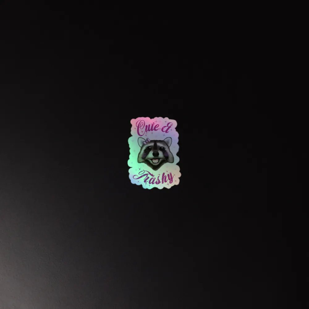 Cute & Trashy Holo Sticker product image (4)