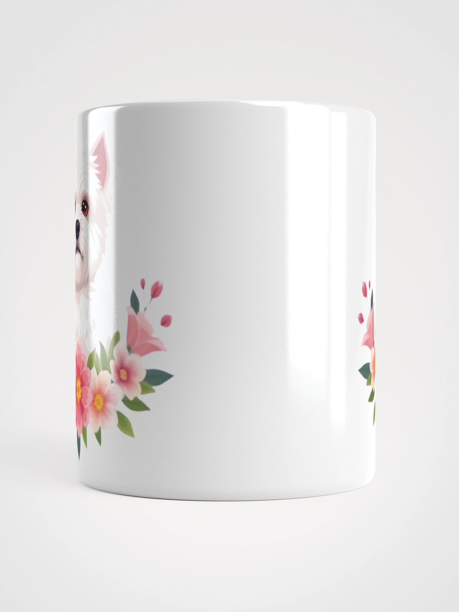 Floral Bichon Frise Mug product image (13)