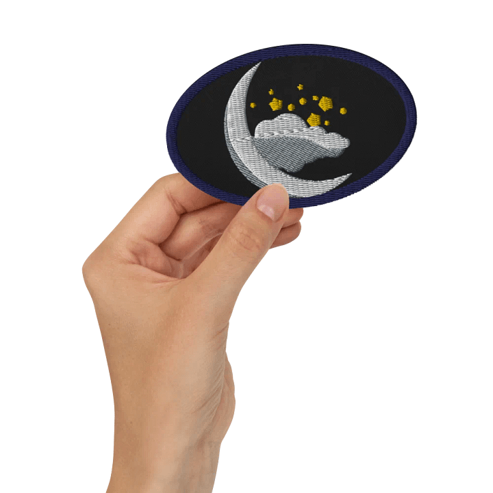 Celestial Crescent Embroidered Patch product image (2)