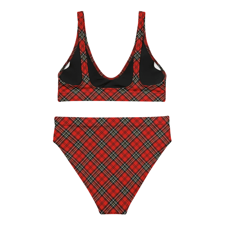 Red Vintage Plaid Bikini product image (4)