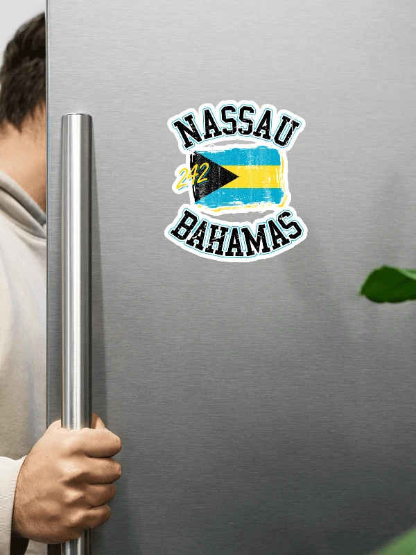 Nassau Bahamas Magnet : Bahamas Flag 242 product image (1)
