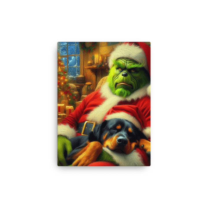 Grinch & Rottweiler Canvas Art product image (2)
