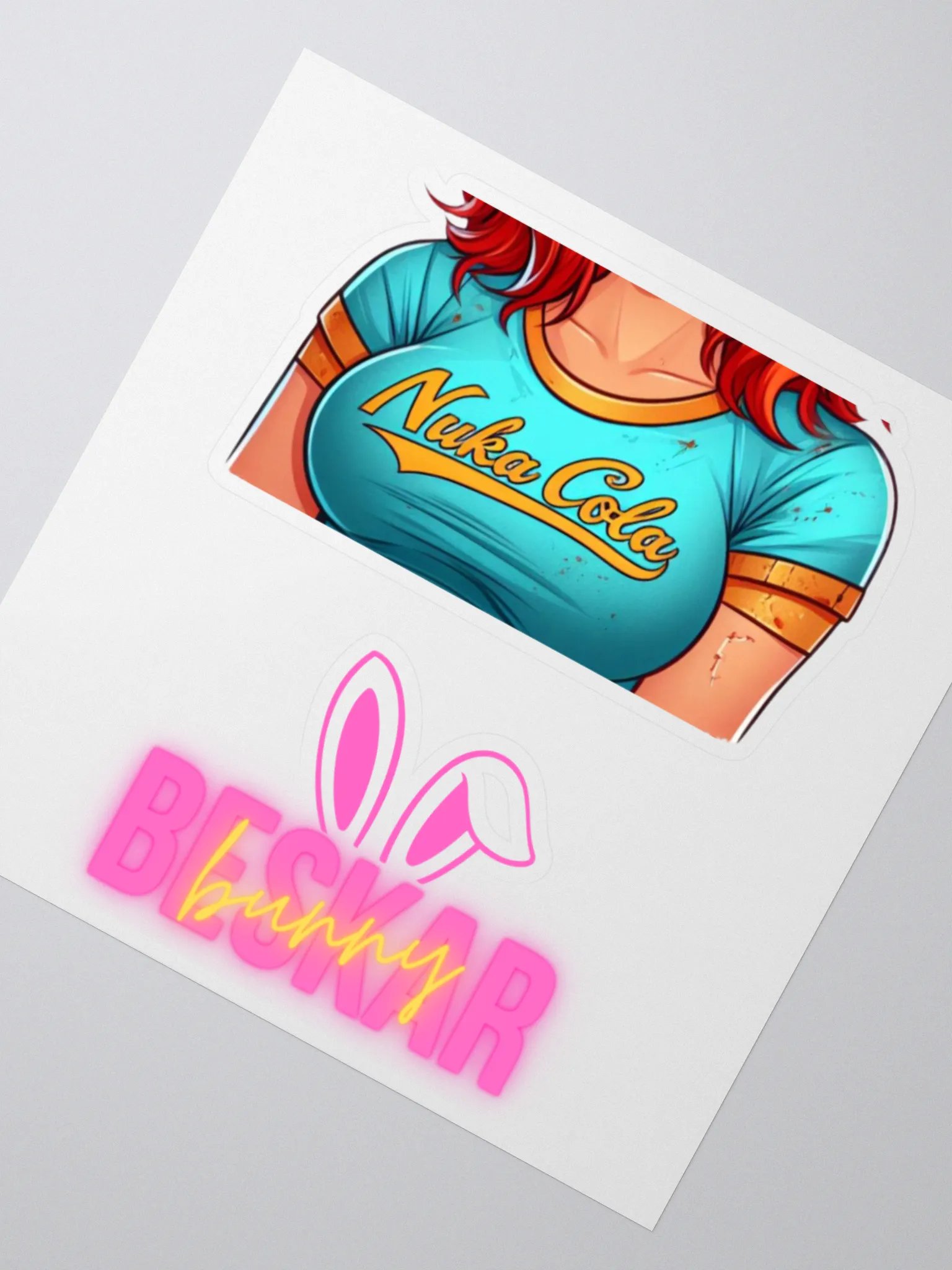 T-Shirt and Bunny Ear Logo Stickers product image (4)