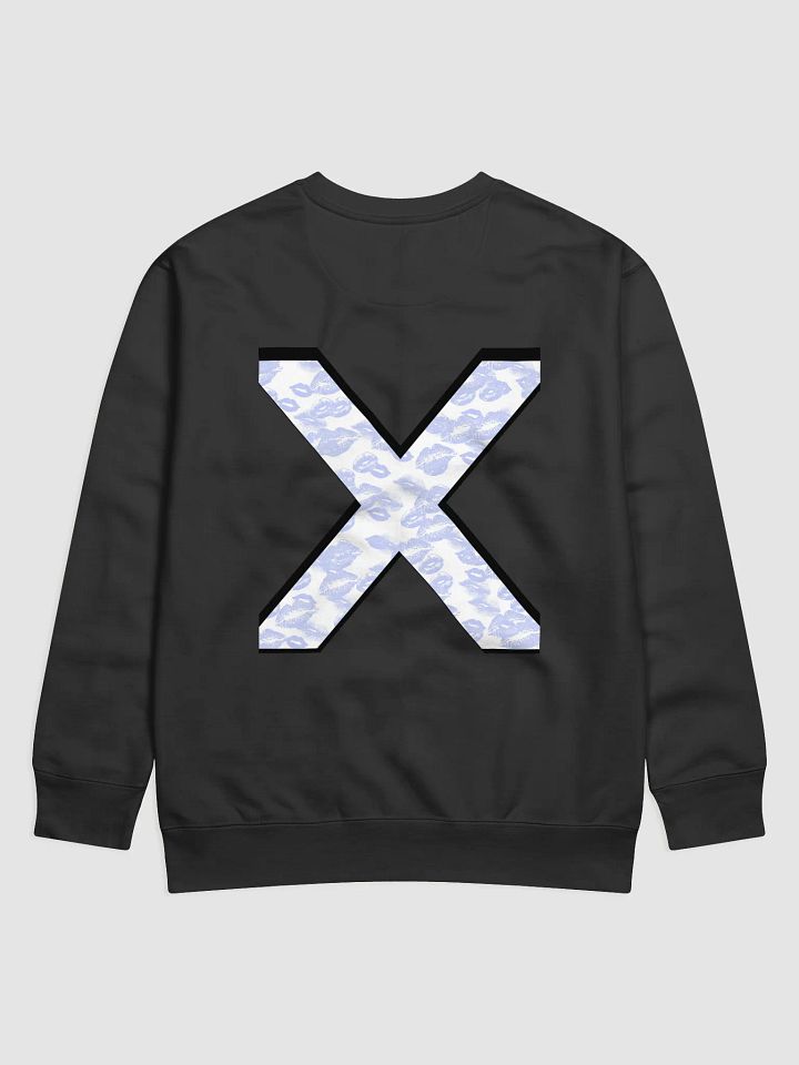 White X Light Blue Lipstick Kisses Crewneck product image (19)