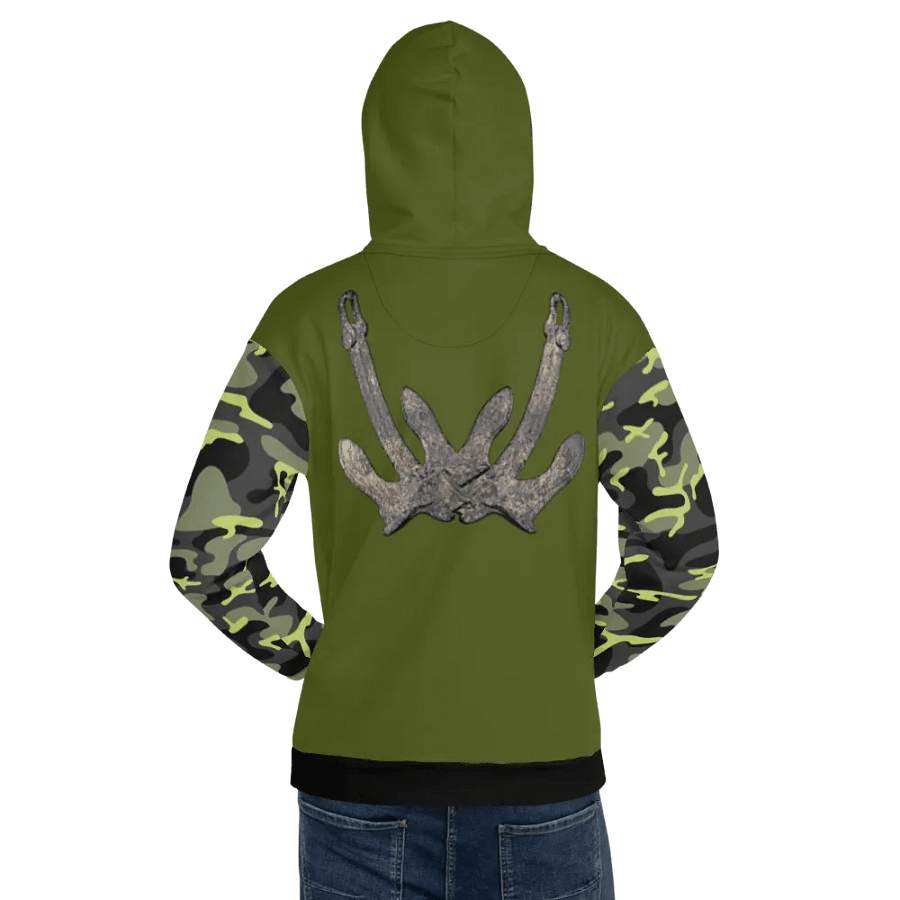Camouflage & Green Anchor Hoodie product image (9)
