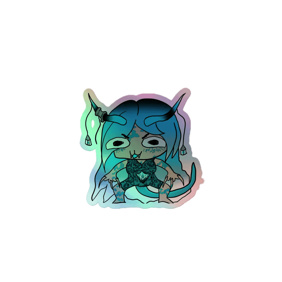 gremlin Dragon choasHOLOGRAPHIC STICKER product image (1)