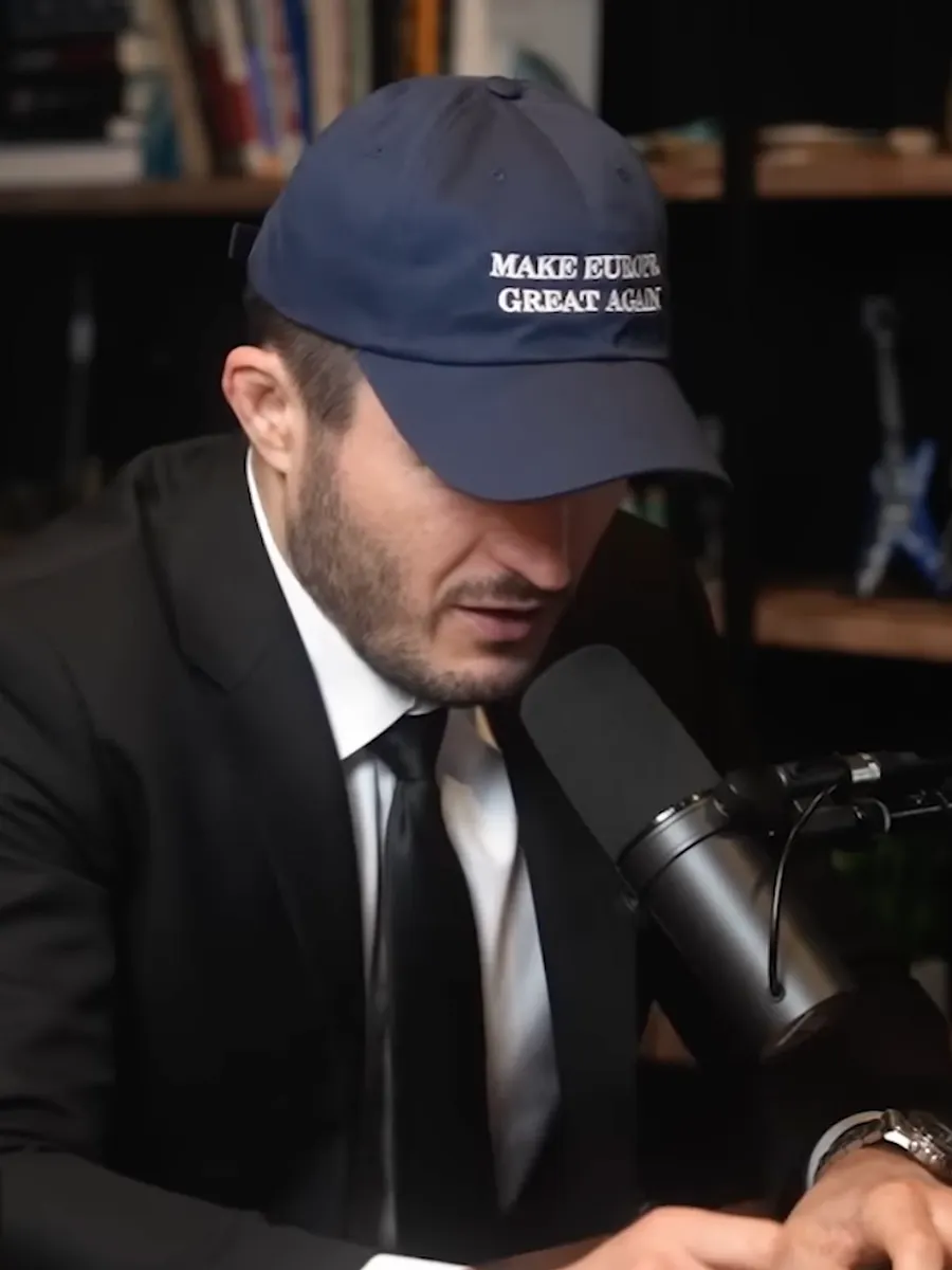 make europe great again cap/hat (MEGA eu/acc official) blue - 100% cotton product image (1)