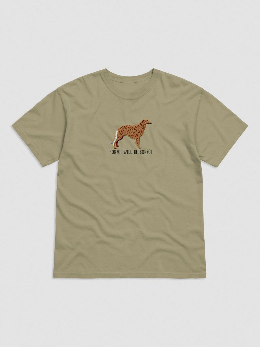 Borzoi Will Be Borzoi T-Shirt(Embroidered) of a Borzoi product image (9)