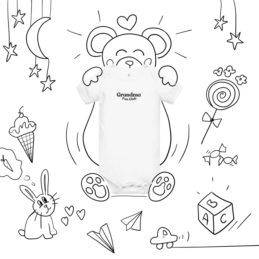 Grandma Fan Club Baby Short Sleeve Onesie product image (8)