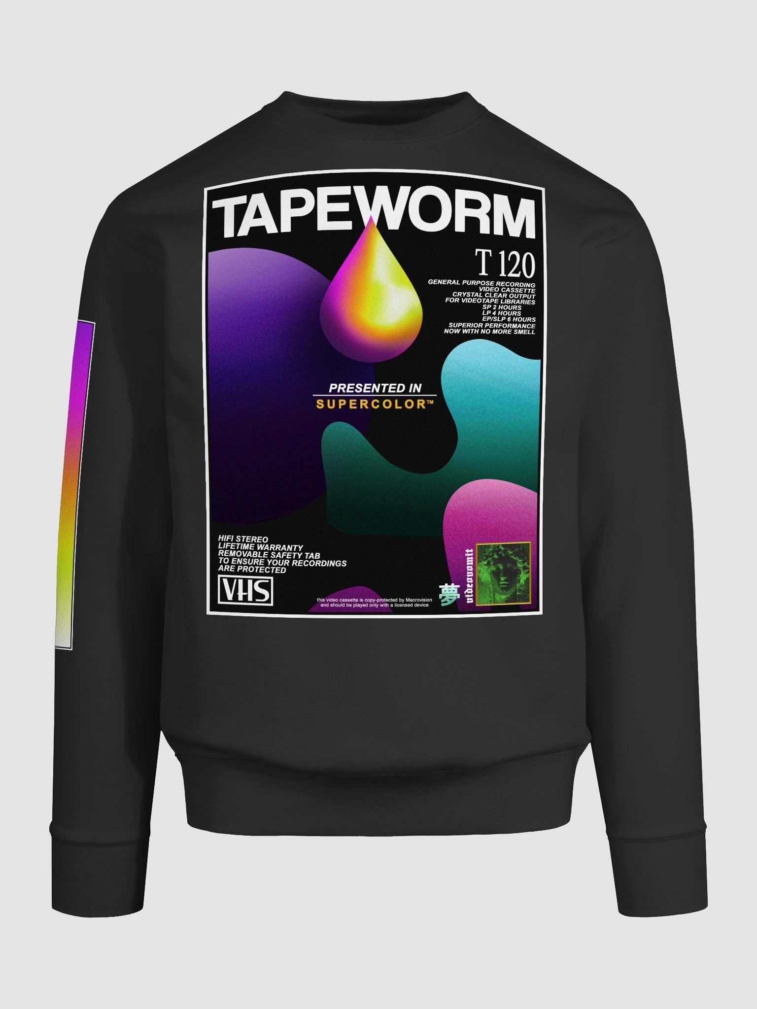 TAPEWORM VHS crewneck frontprint sweatshirt product image (9)