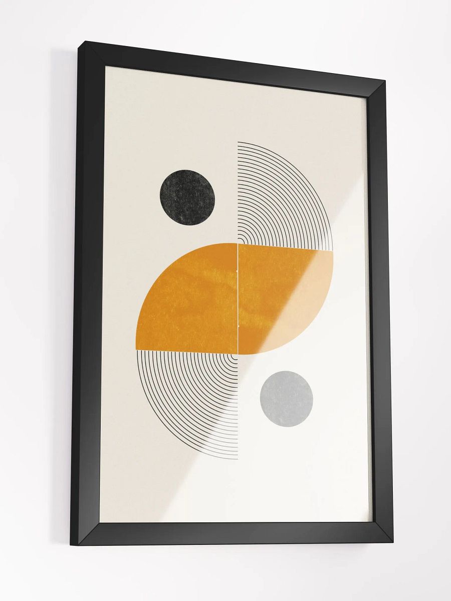 Geometric Harmony Framed Poster | Modern Abstract Art for a Sophisticated Space product image (4)