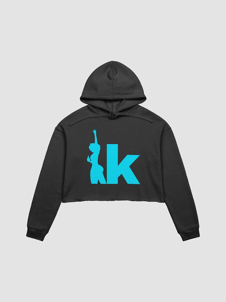 Turquoise Crop Hoodie product image (1)