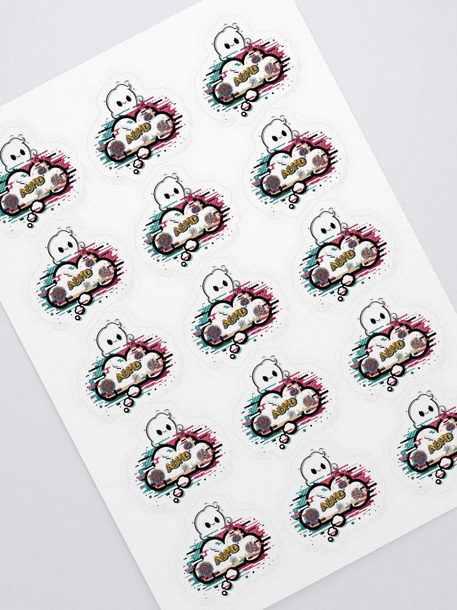 ADHD Kiss Cut Sticker Sheet product image (1)