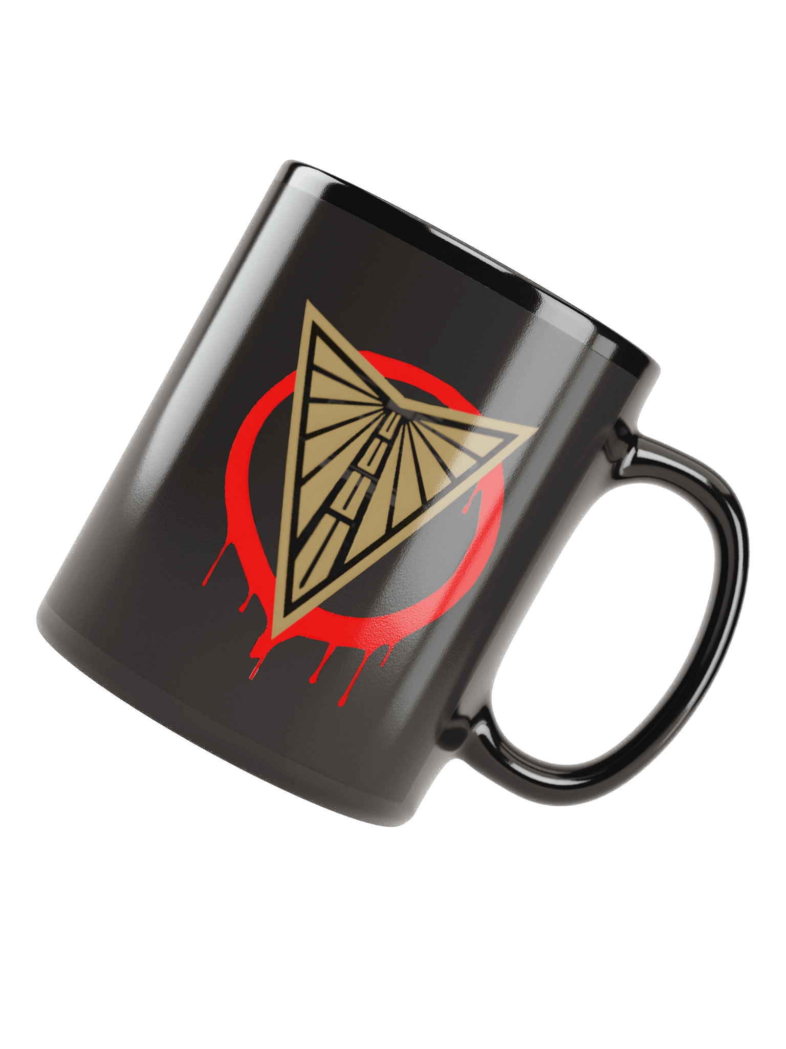 "V" for Valkyries Black Coffee Mug product image (7)