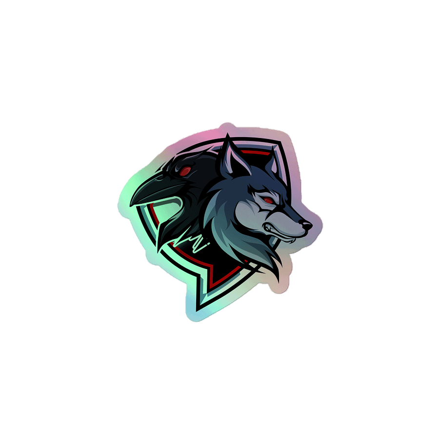Raven Logo Holographic Sticker product image (1)