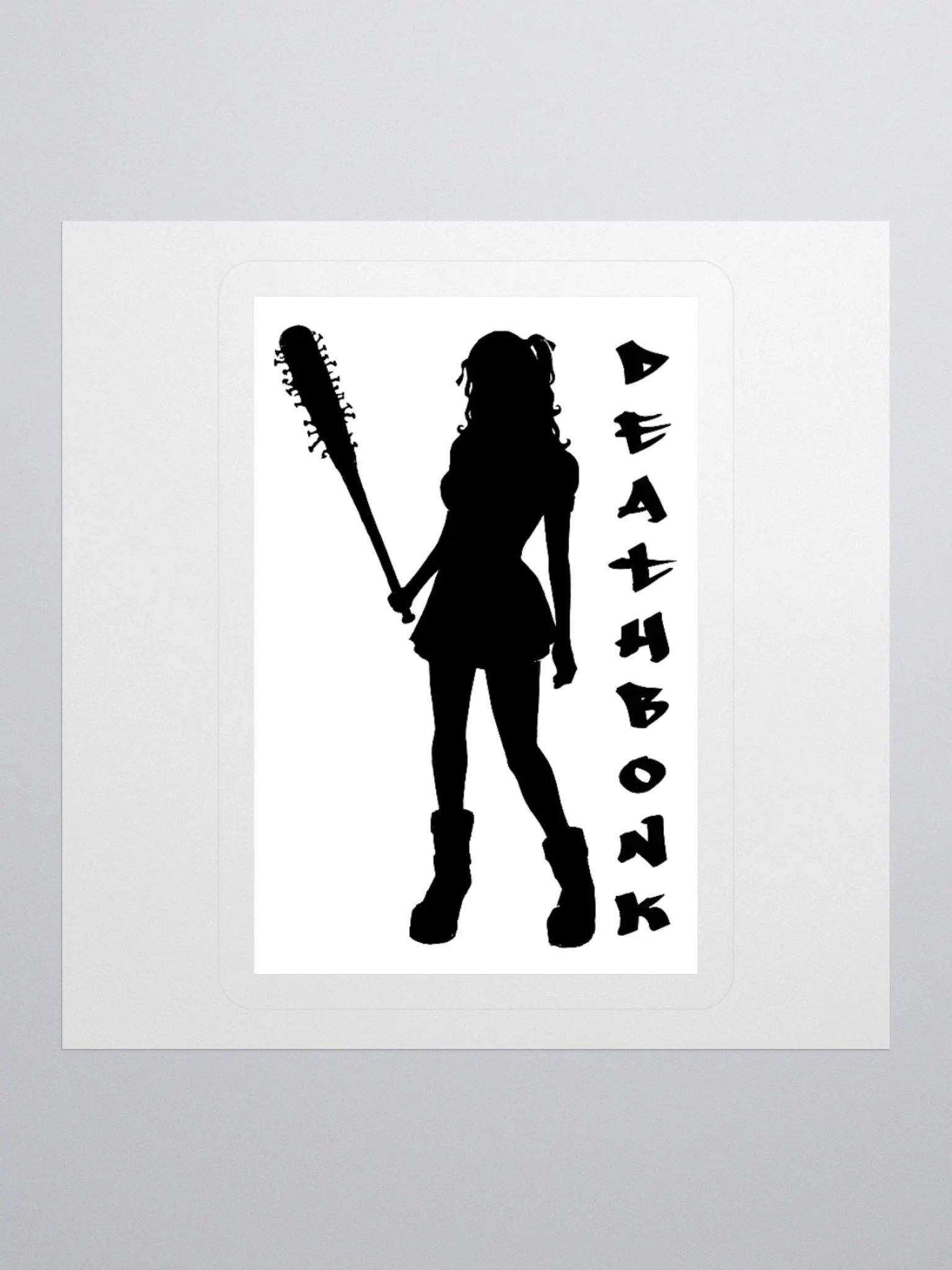 DEATHBONK Sticker (black on white) product image (3)