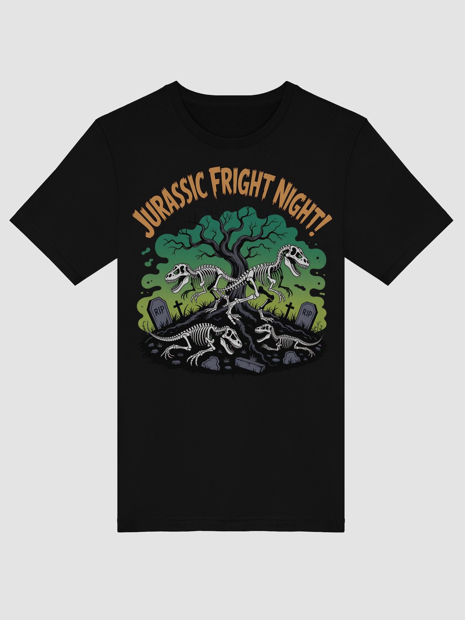 Jurassic Fright Night Dino Skeleton T-Shirt product image (52)