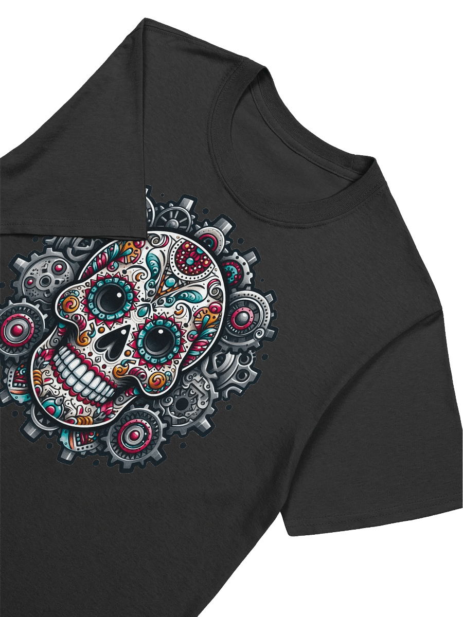 Steampunk Sugar Skull Art - Clockwork Day of the Dead T-Shirt product image (3)