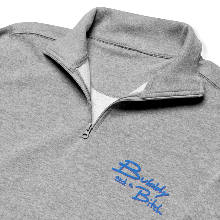 Bubbly and a B*tch (violet shadow design) embroidered quarter zip product image (6)