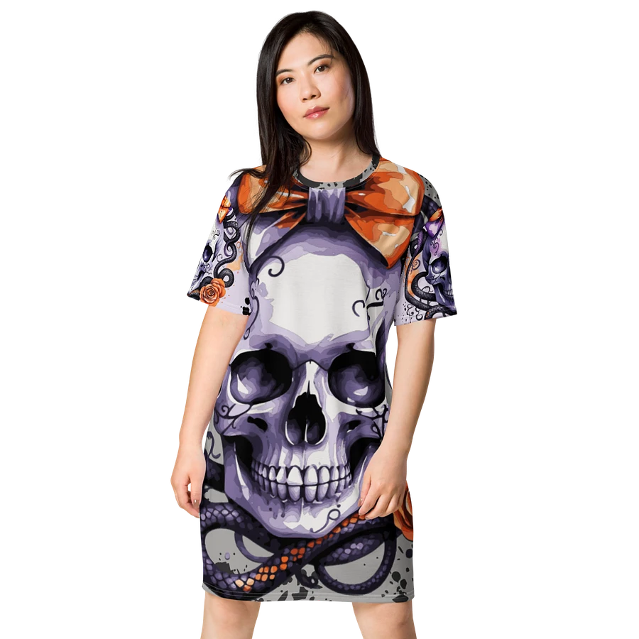 Coquette Style Skull and Snake T-Shirt Dress product image (6)