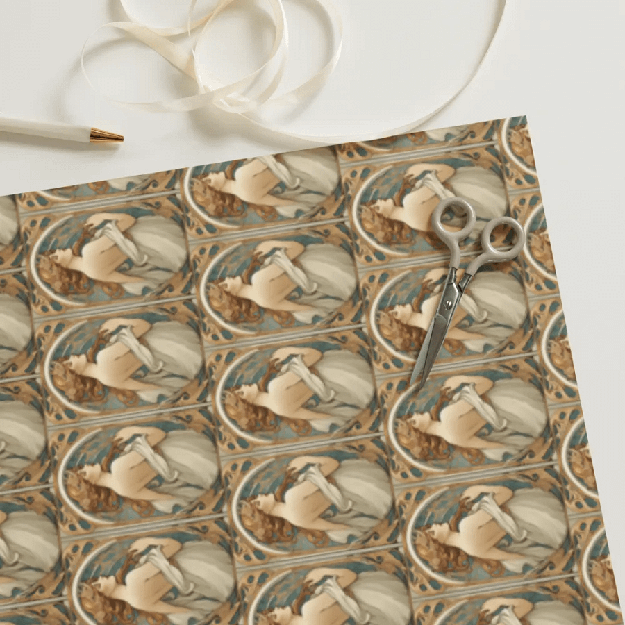 Art Nouveau Muse Wrapping Paper Set product image (11)