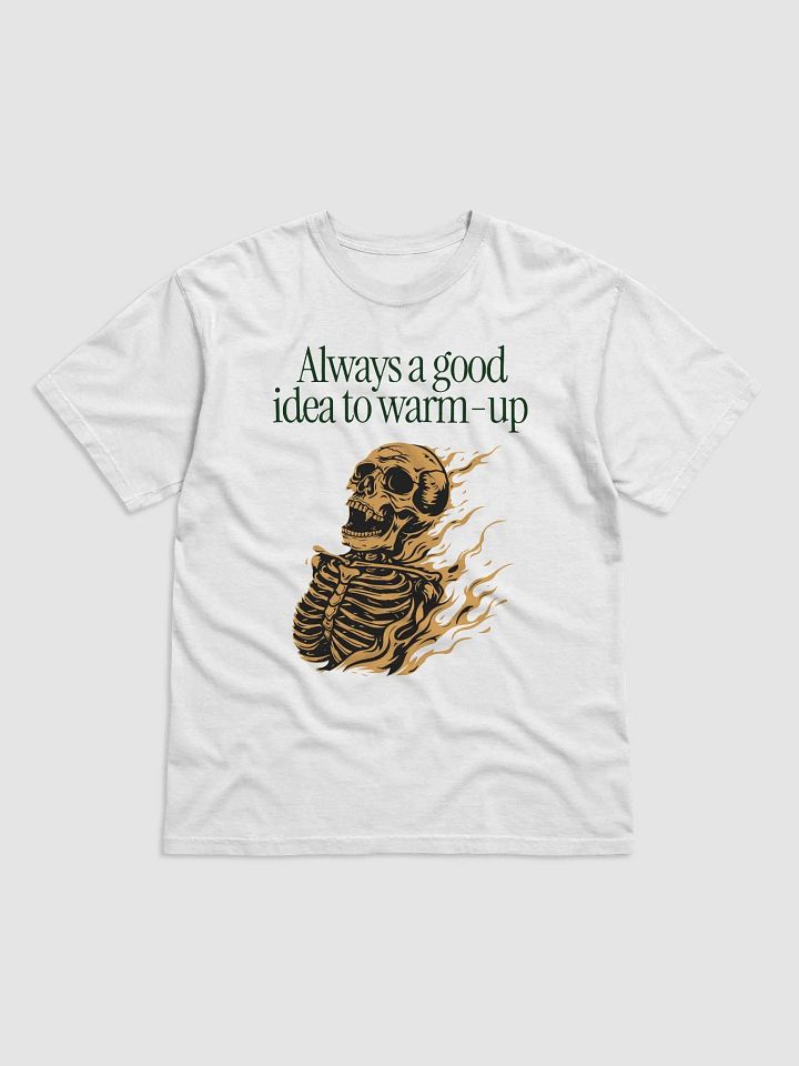Flaming Skeleton Warm-Up Tee product image (4)