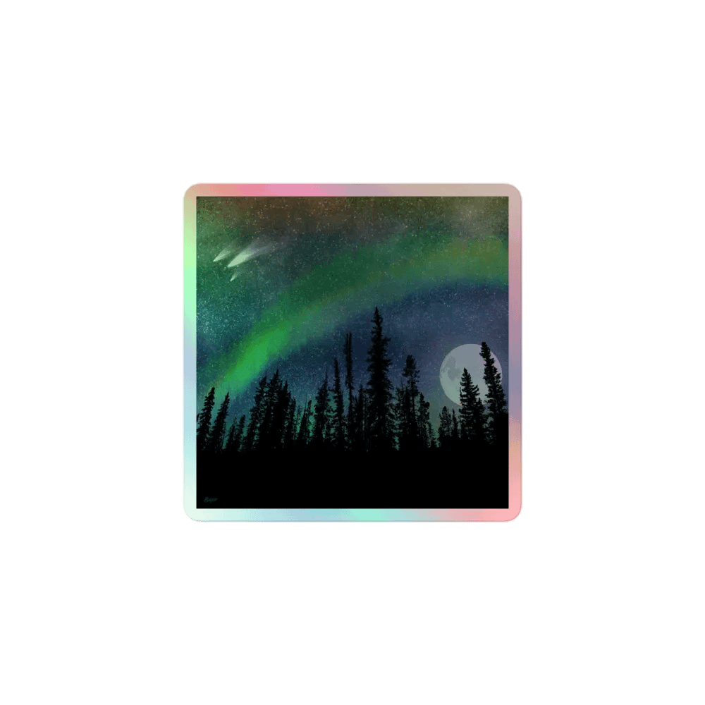 Night Gaze holographic sticker product image (1)