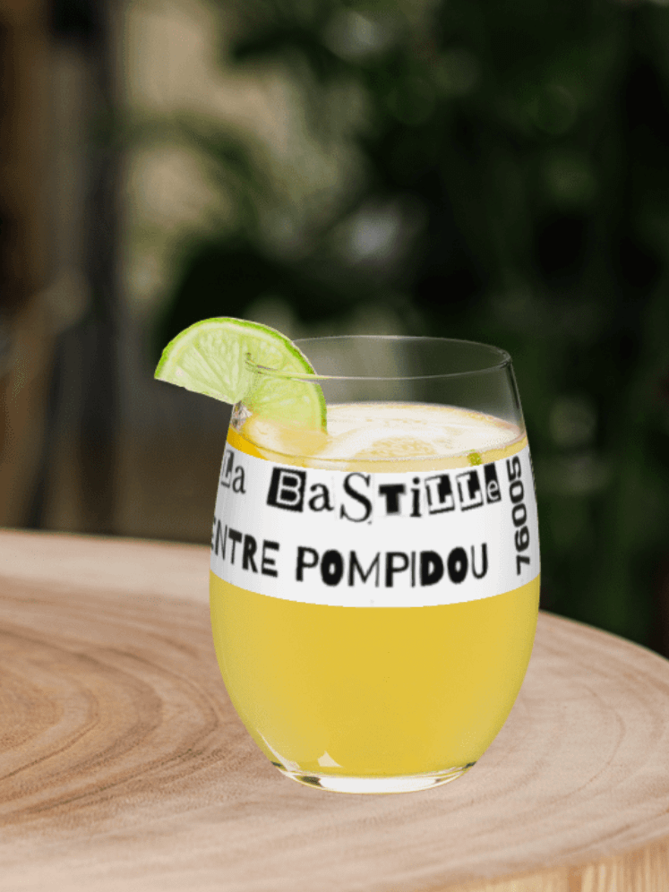 Paris Words • Pompidou • Glassware product image (2)