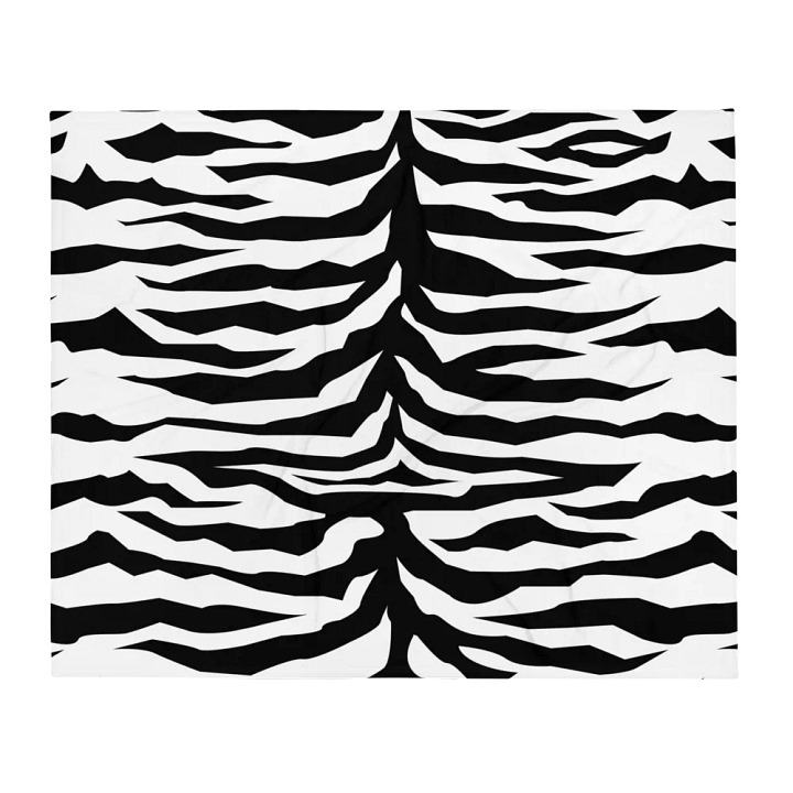 Zebra Stripes Fuzzy Throw Blanket product image (2)