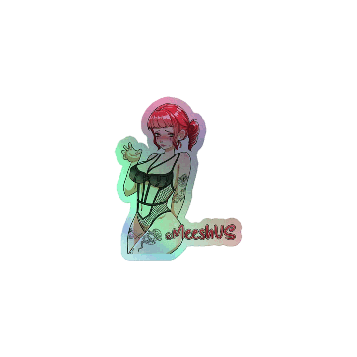 HOLO MeeshVS Clown Girl Sticker (Red Hair) product image (1)