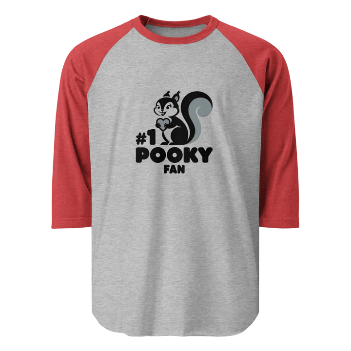 Pooky's Heartfelt Squirrel Raglan Tee product image (1)