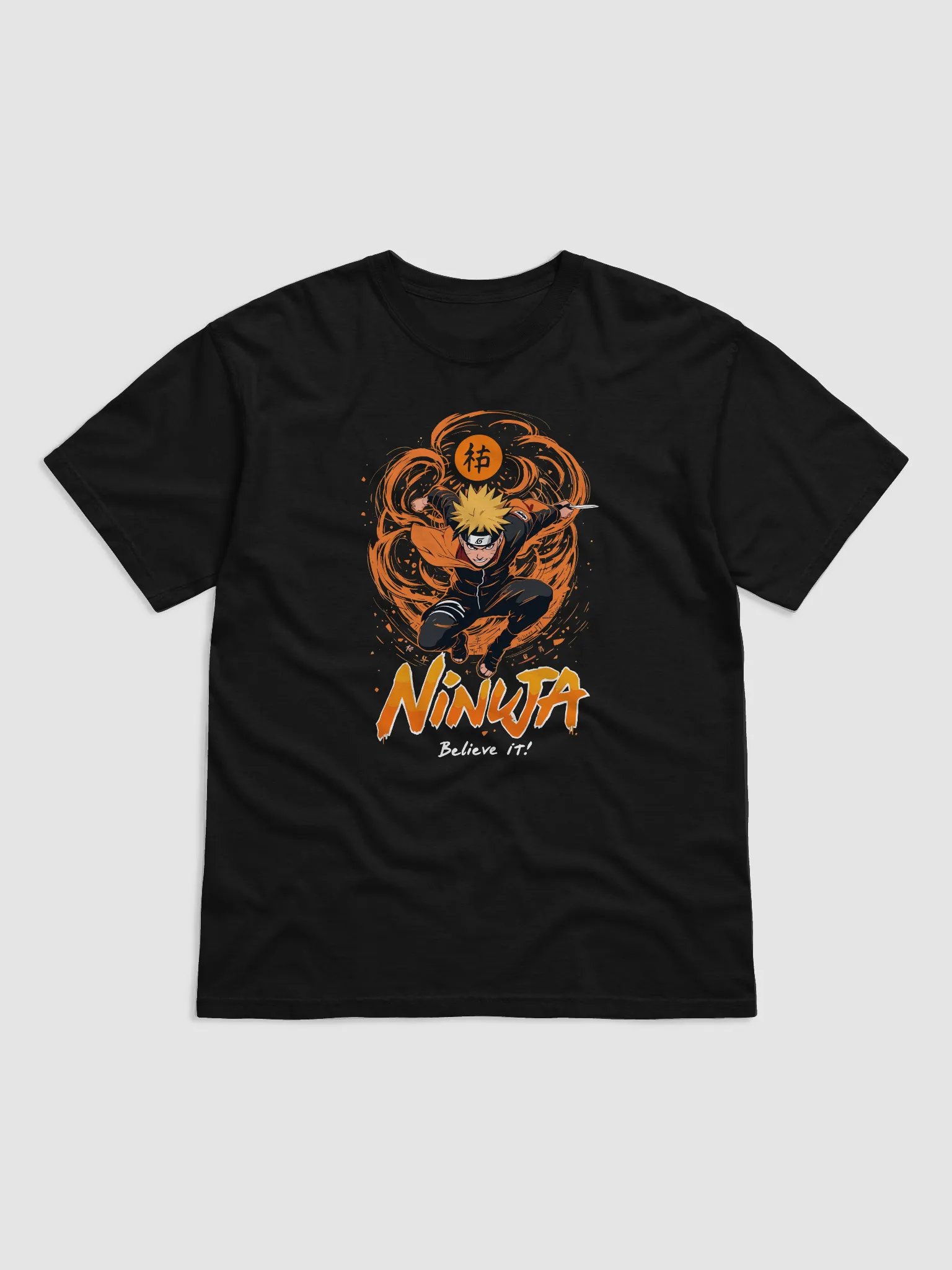 Ninja Spirit Ft. Naruto Anime Men T-Shirt product image (1)