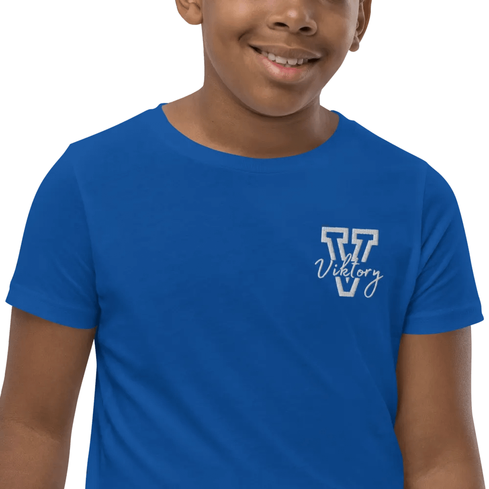 Kids Shirt Blue (white logo) product image (9)