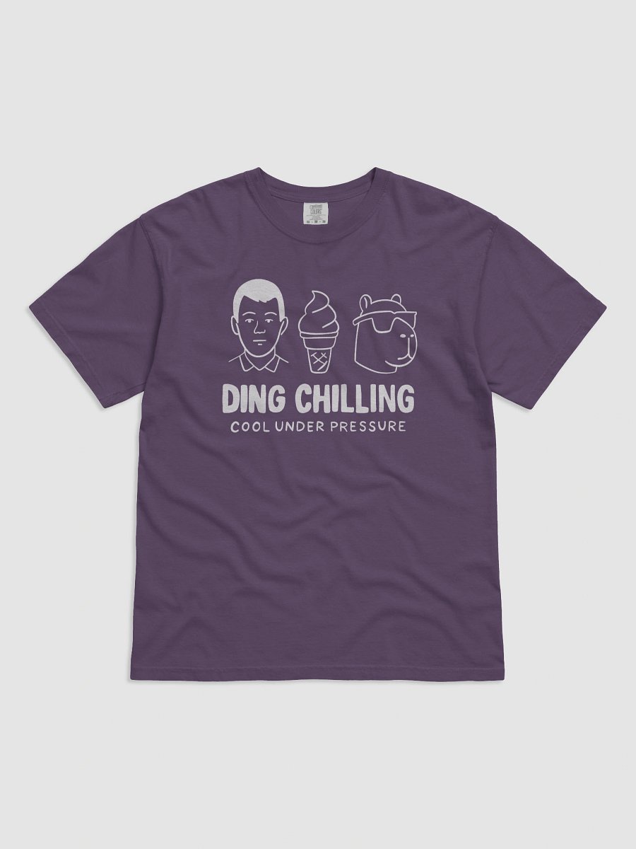 Ding Chilling – Cool Under Pressure | Funny Chess Meme Design | T-Shirt White on Dark product image (8)