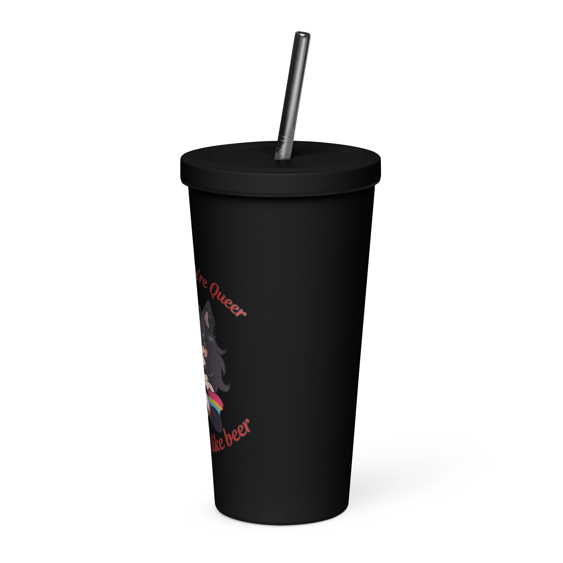 We're Here We're Queer But we don't like Beer Insulated Tumbler product image (7)