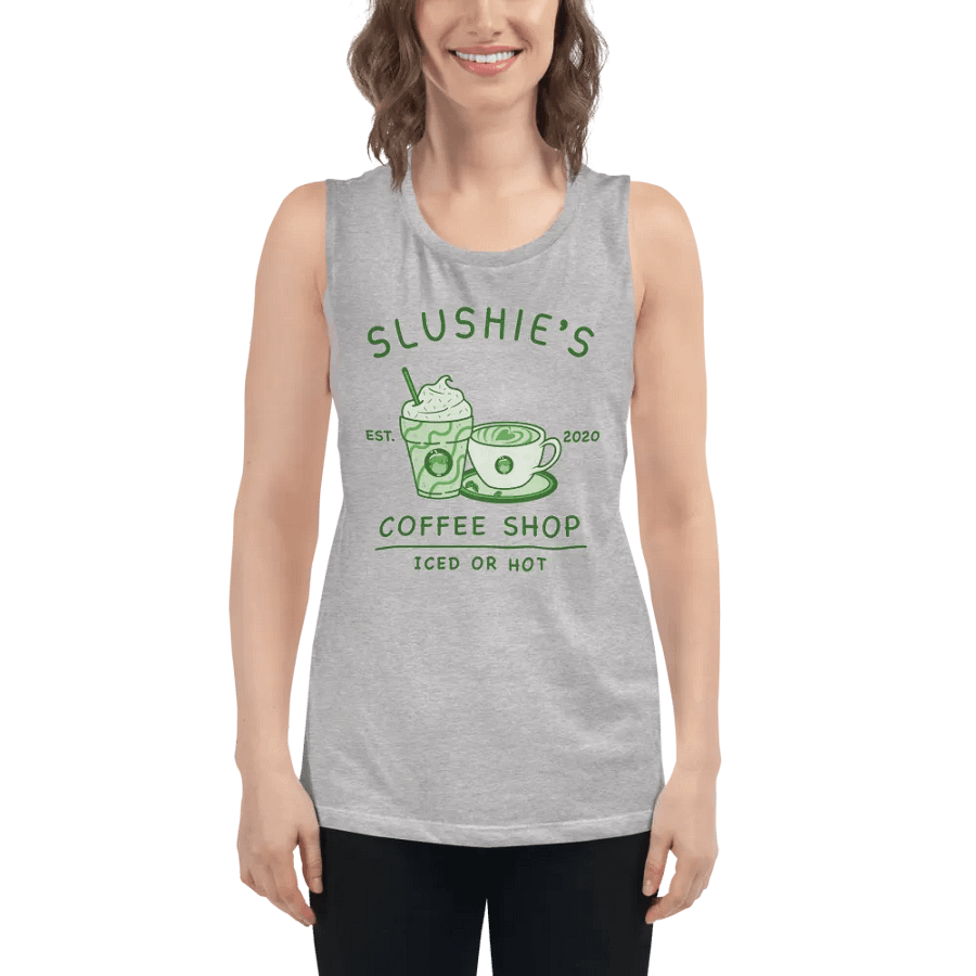 Slushie's Coffee Shop (Green) | Women's Muscle Tank product image (5)
