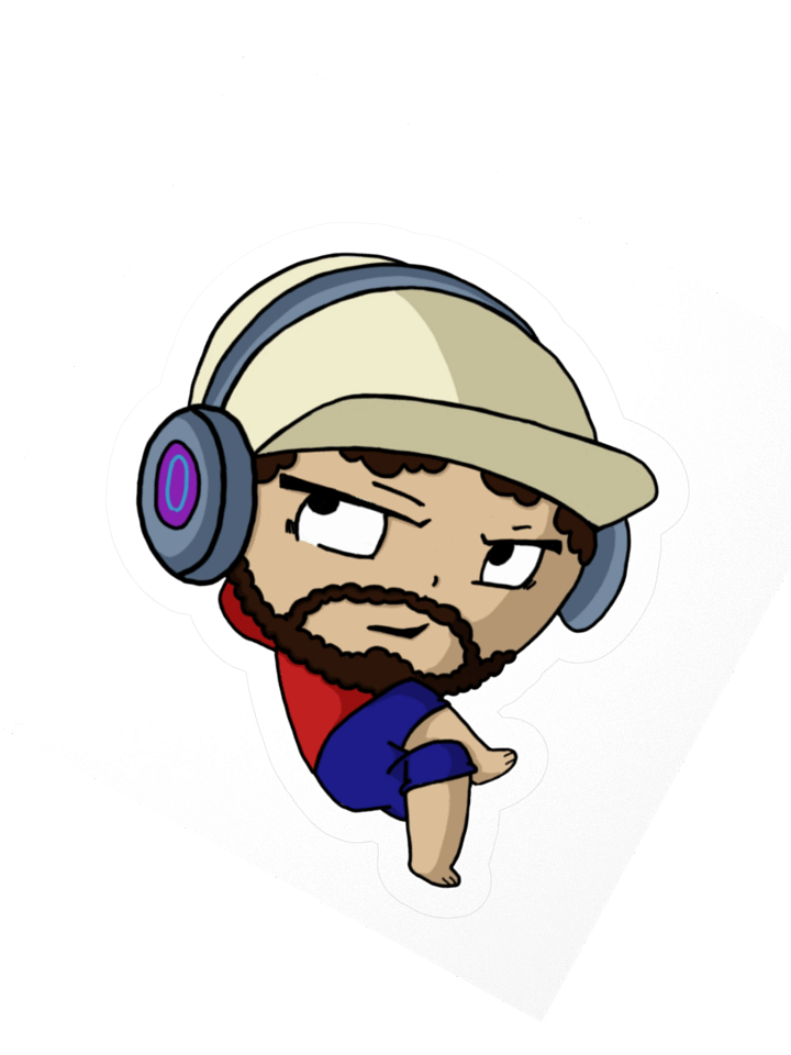 Lou Lounging Sticker product image (5)