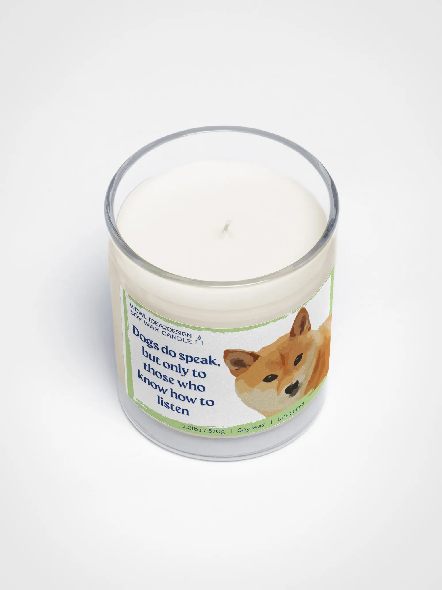 Shiba Inu Dog Lover Best Gift, Large Capacity, Great Value & Eco-Friendly Candle – 1.2 lbs of Pure Serenity product image (3)