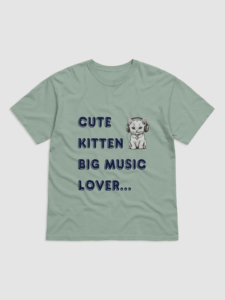 Cute Kitten Music Lover T-Shirt product image (1)
