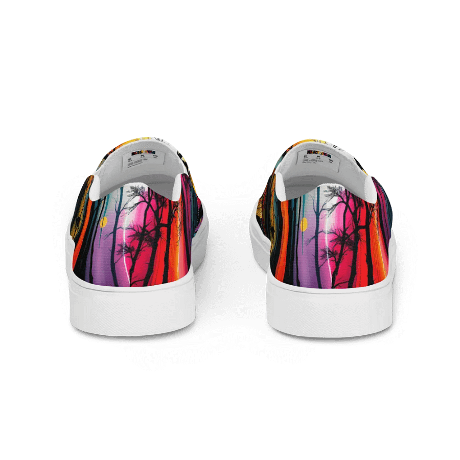 Prism in the woods, wonems canvas Slip On shoes product image (4)