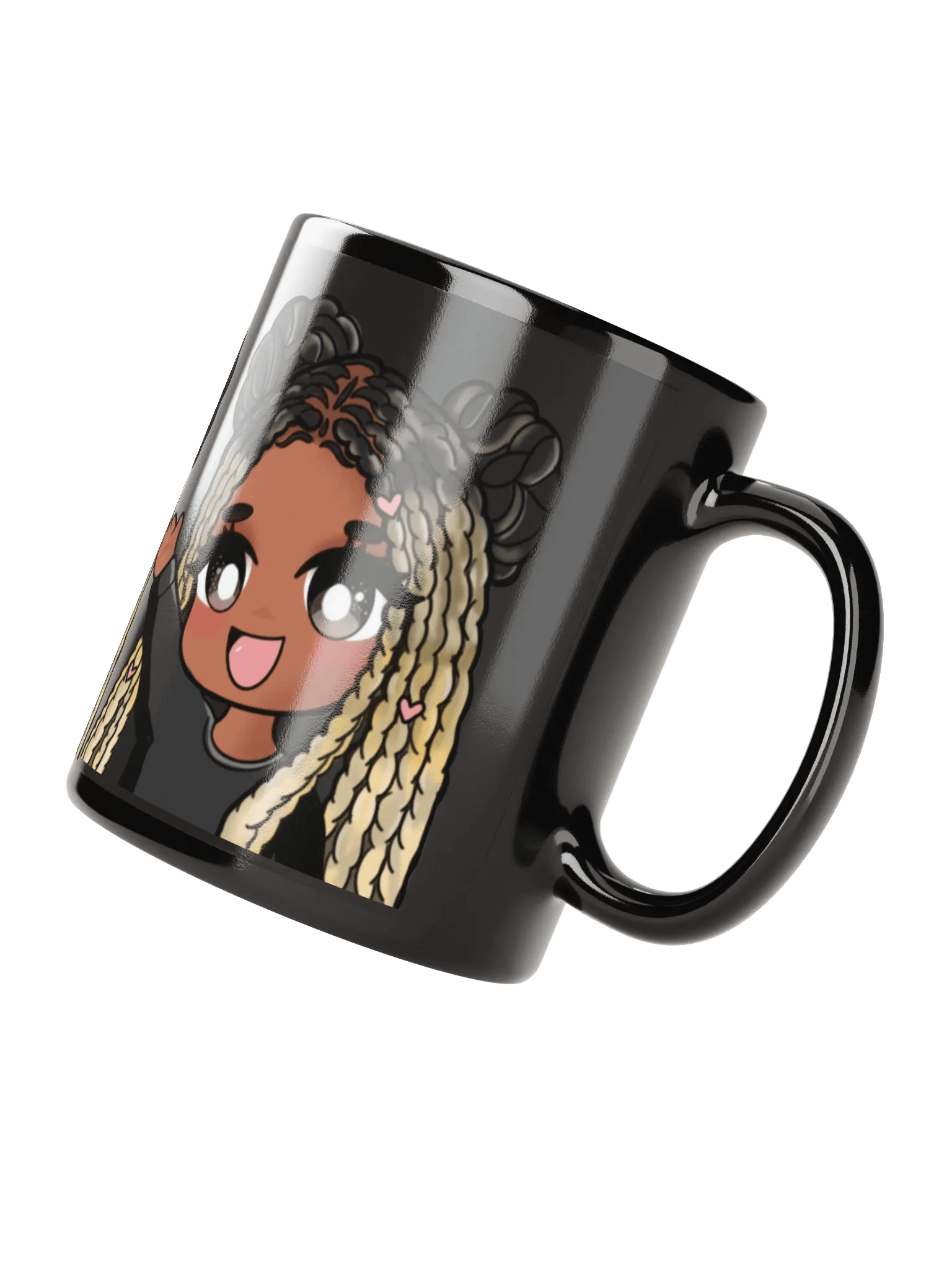 Tweet Heart Black Glossy Mug product image (2)