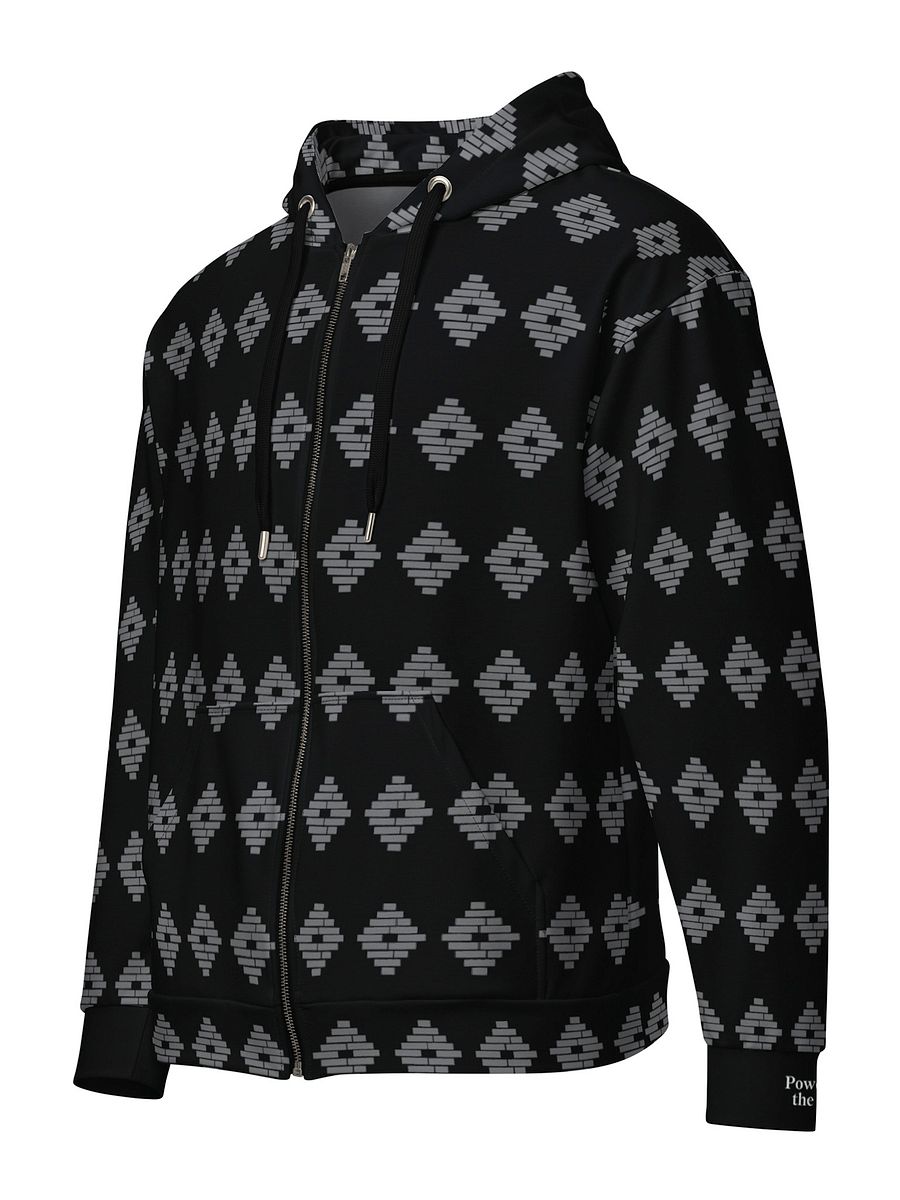 Powered by the People Zip Hoodie (Black/Gray) Image 1