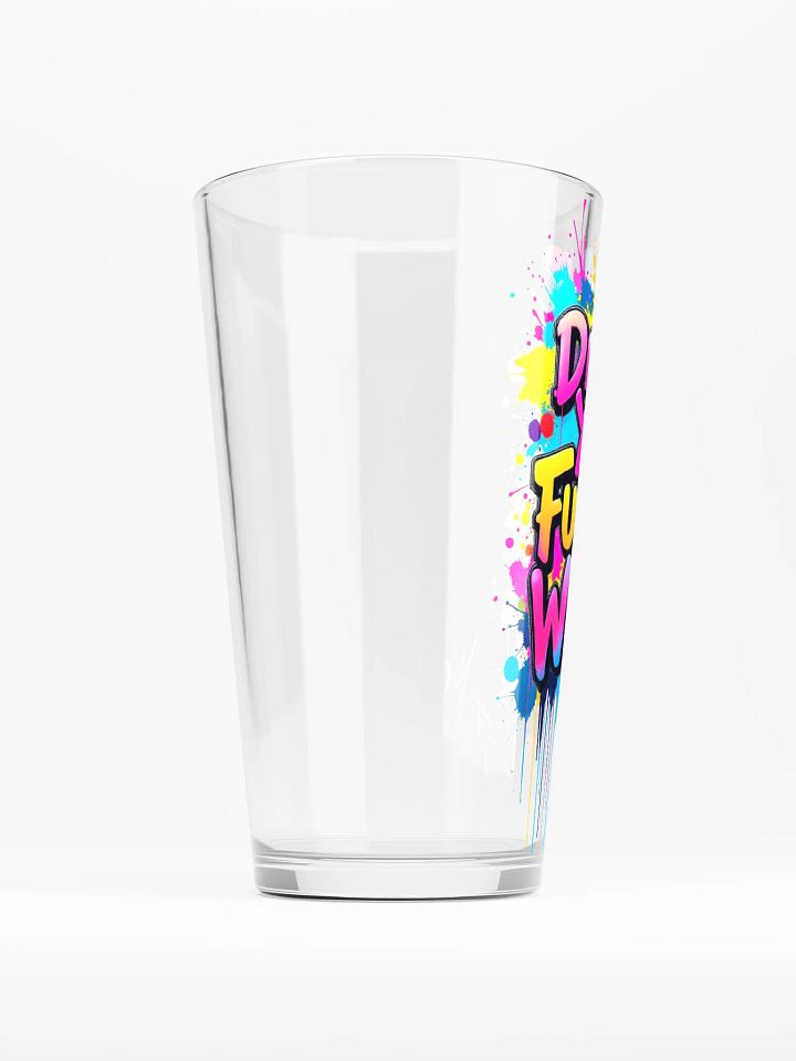 Graffiti-Style 'Drink Your Water' Pint Glass product image (2)