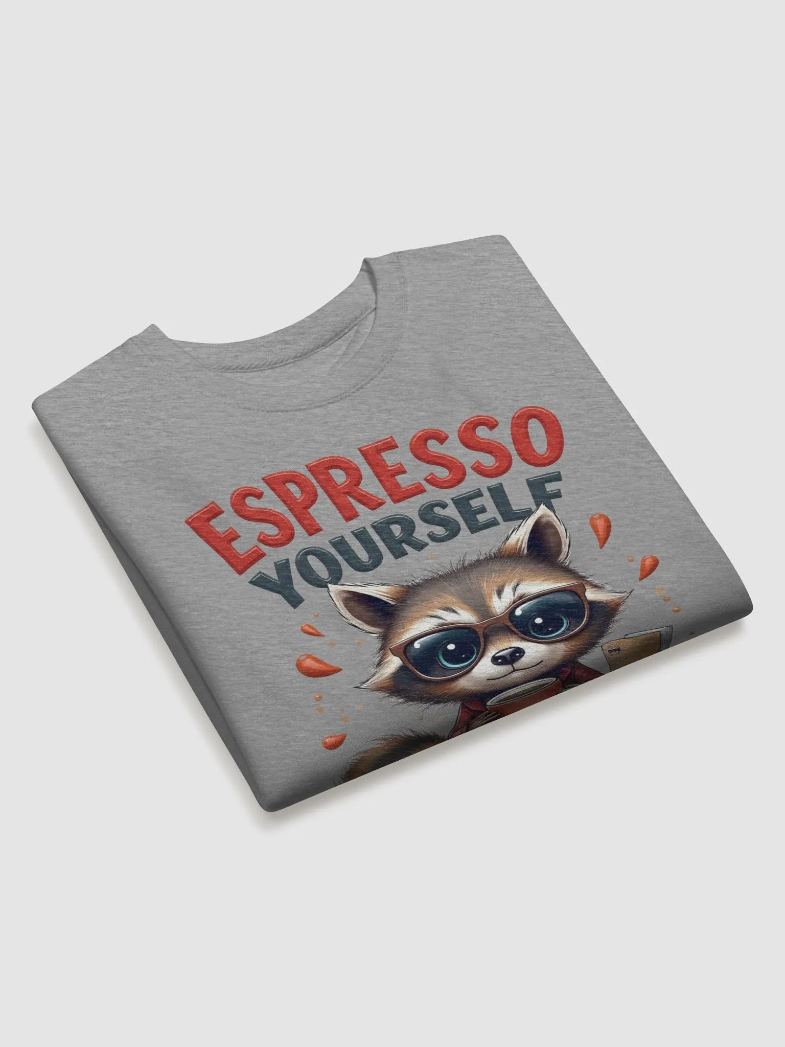 Raccoon Espresso Yourself Premium Sweatshirt product image (8)