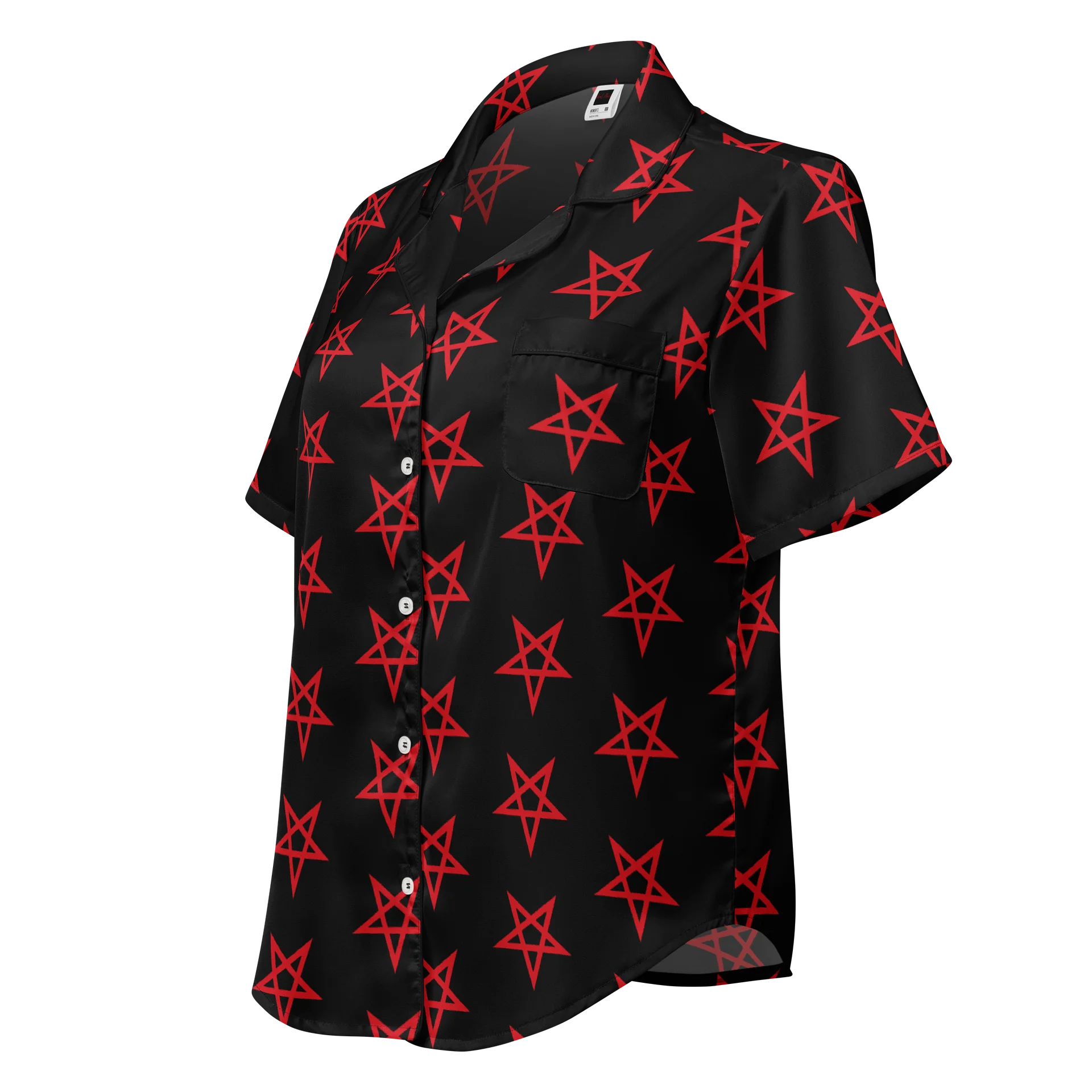 Inverted Pentagram Women's Short Sleeve Pajama Top product image (1)