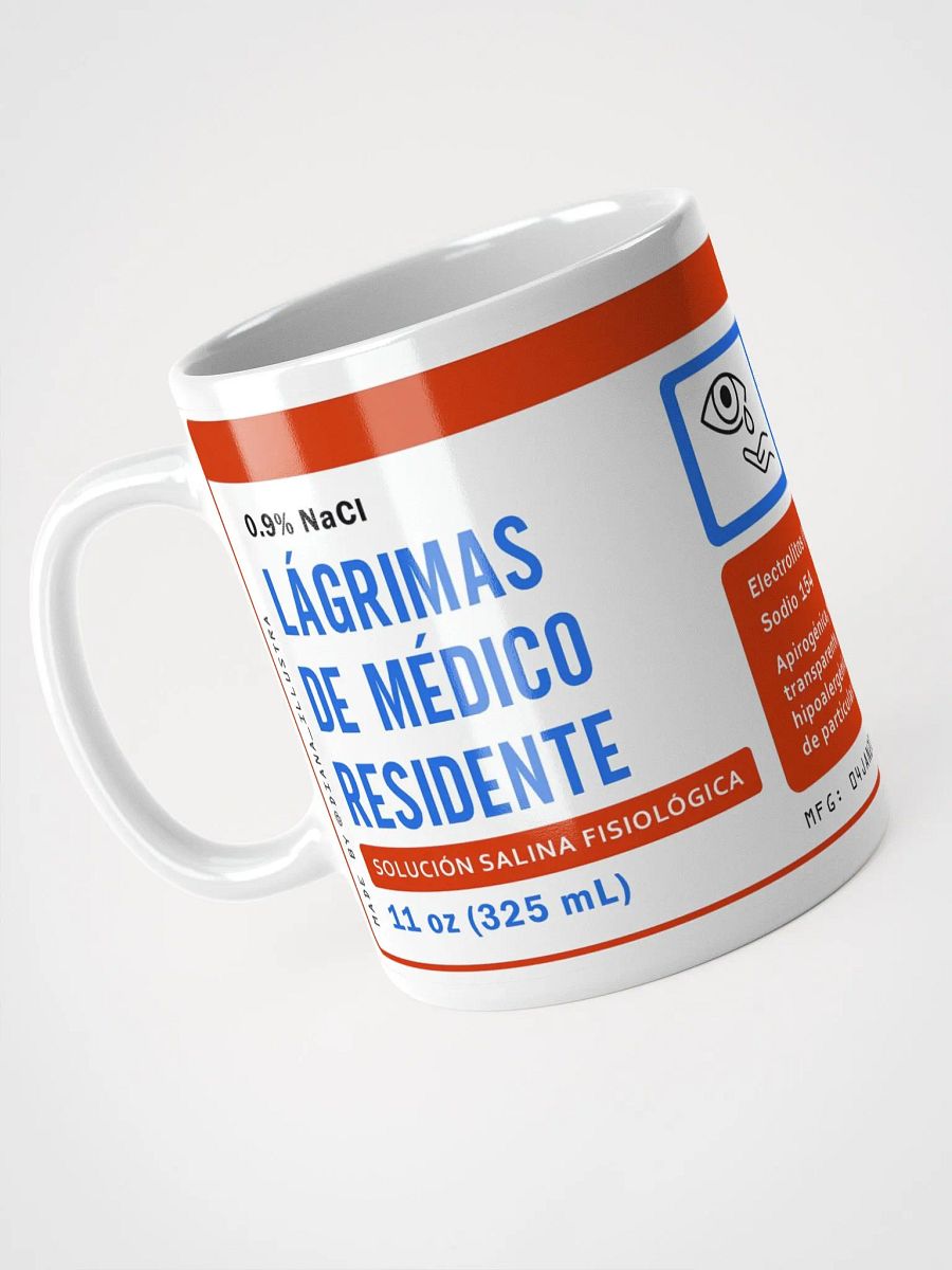 "Lágrimas de médico residente" (SPANISH) Ceramic mug product image (4)