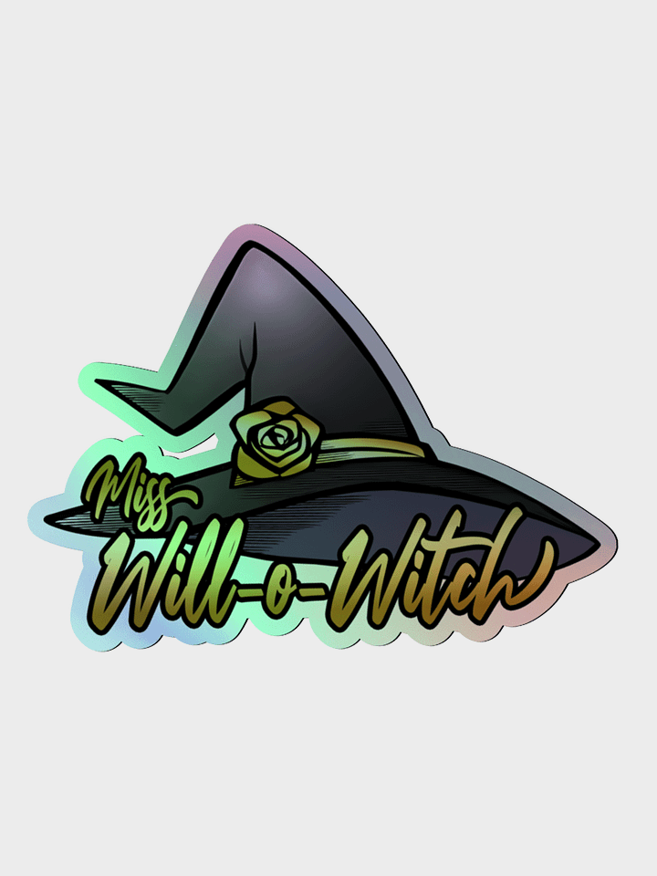 Miss Will-o-Witch Holographic Sticker product image (1)