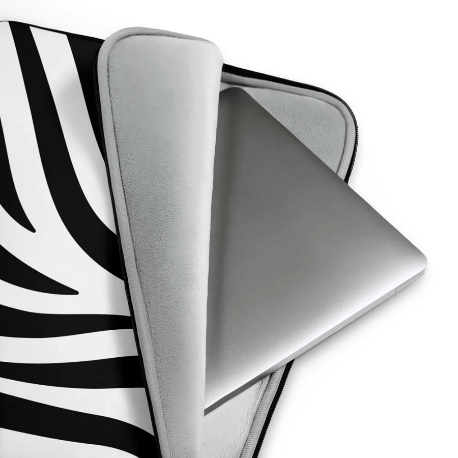 Zebra Print Laptop Sleeve product image (3)